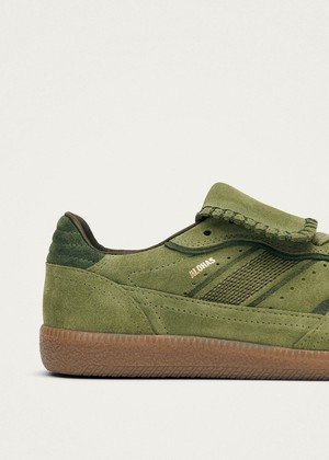 Tb.490 Club Suede Green Leather Sneakers from Alohas