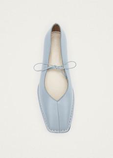 Sway Blue Leather Ballet Flats via Alohas