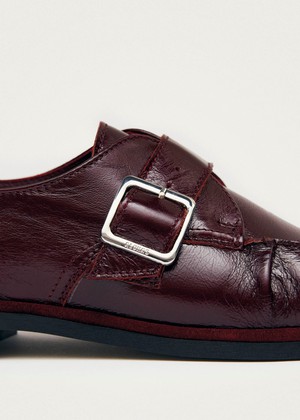 Brandy Burgundy Leather Loafers from Alohas