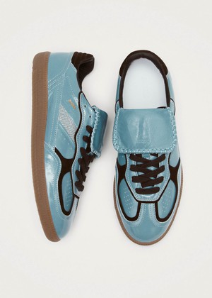 Tb.490 Club Onix Grey Blue Leather Sneakers from Alohas
