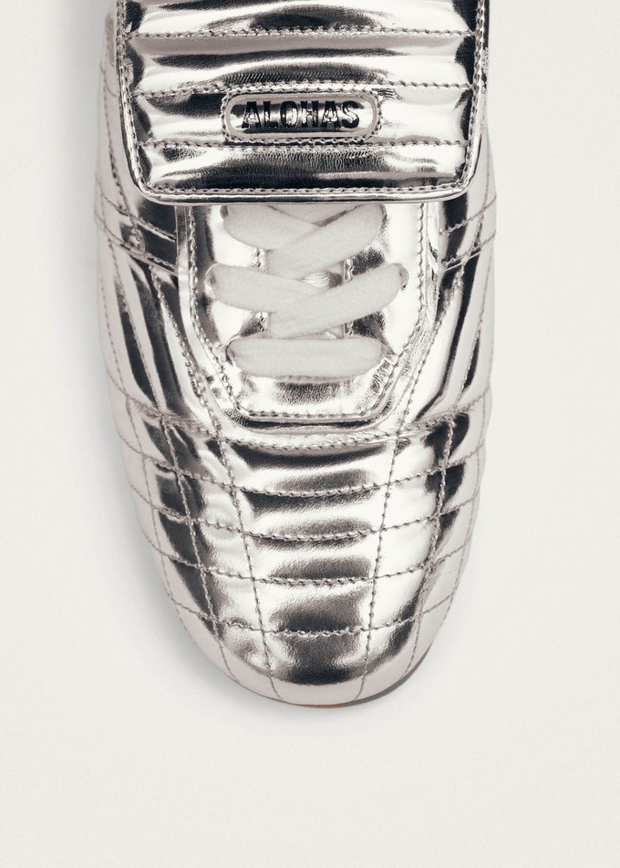 Tb.99 Silver Leather Sneakers from Alohas