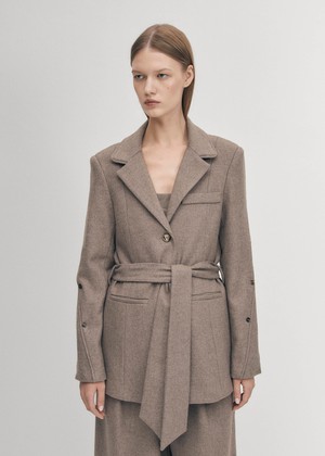 Beth Taupe Blazer from Alohas