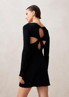 Astra Black Mini Dress via Alohas