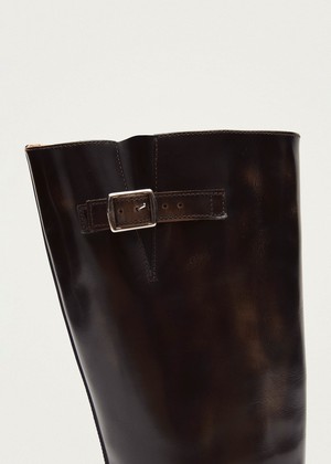 Rocky Brushed Brown Leather Boots from Alohas