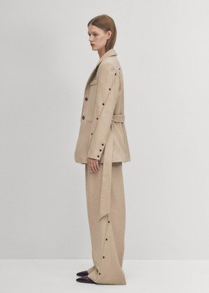 Beth Beige Blazer from Alohas