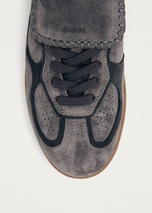 Tb.490 Club Suede Dark Grey Leather Sneakers from Alohas