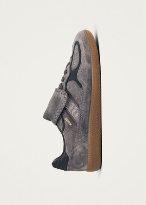 Tb.490 Club Suede Dark Grey Leather Sneakers from Alohas