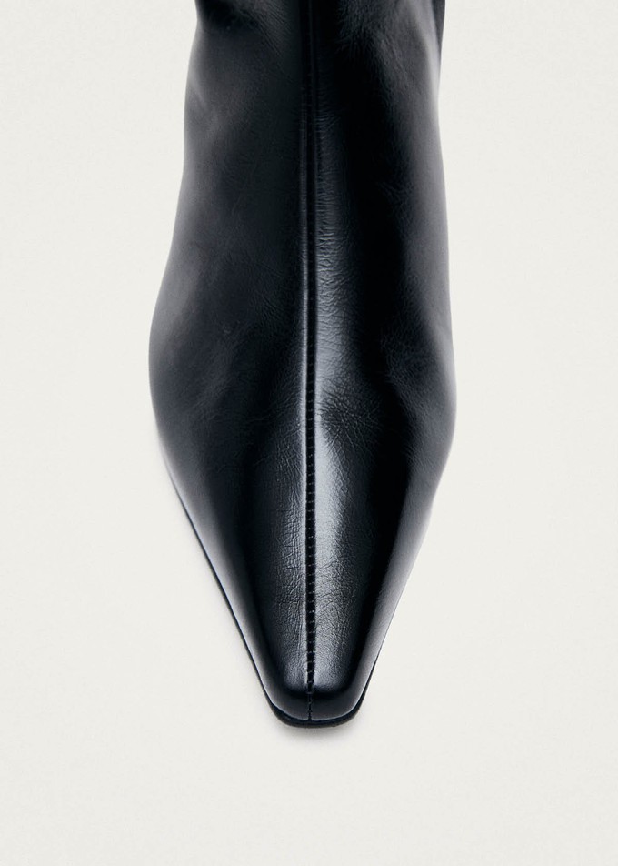 Ambar Rift Black Leather Ankle Boots from Alohas
