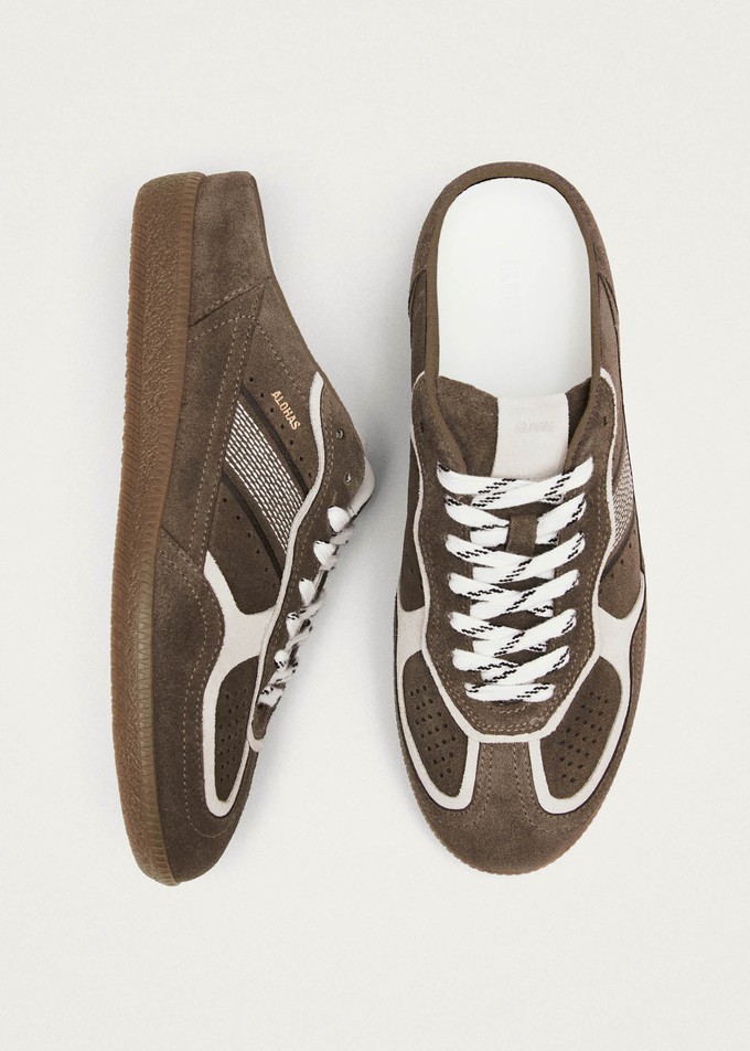 Tb.490 Mule Taupe Leather Sneakers from Alohas