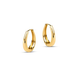 Lola Large Curve Hoop Earrings from Amadeus
