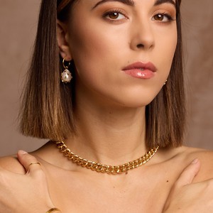 Gia Thick Gold Chain Necklace from Amadeus