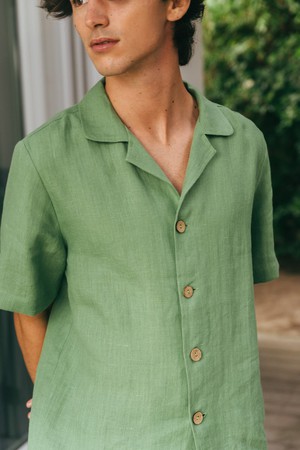 Loungewear set ASPEN in Matcha Green from AmourLinen