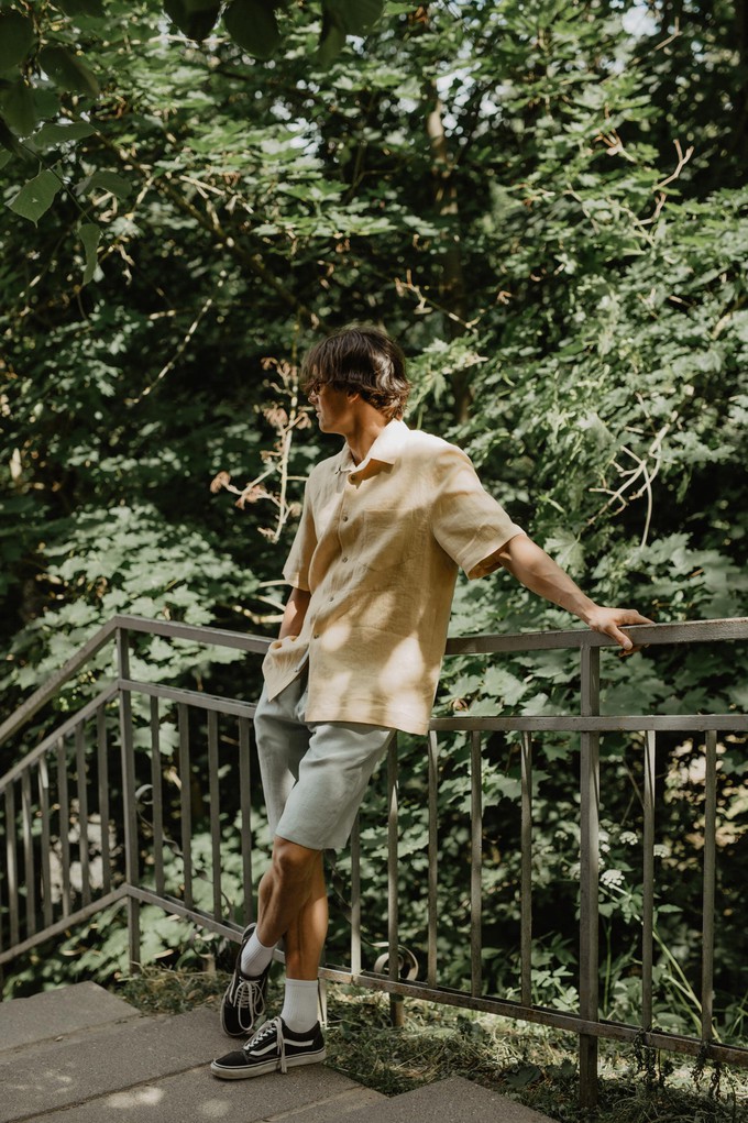HERMES shorts in Sage Green from AmourLinen