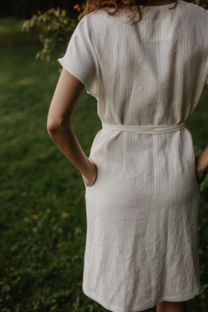 Linen wrap dress Rome from AmourLinen