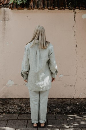 Sahara linen set for women in Sage Green from AmourLinen