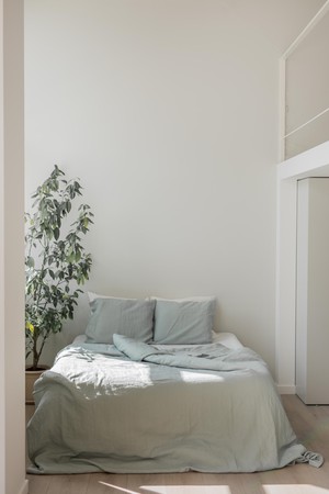 Linen bedding set in Sage Green from AmourLinen