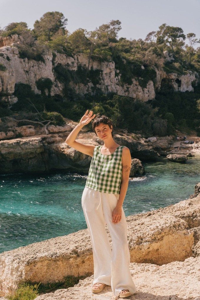 LEAH pants in White from AmourLinen