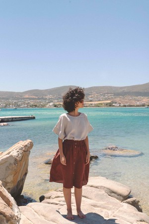 DAISY skirt in Terracotta from AmourLinen