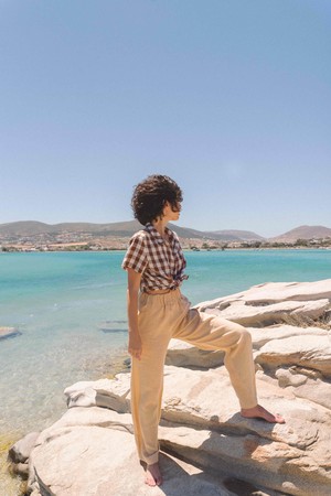 OULU pants in Mustard from AmourLinen