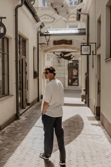 ADONIS pants in Charcoal via AmourLinen