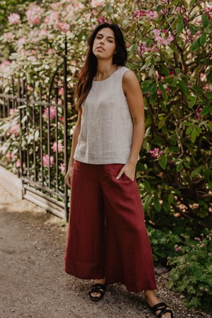 COLETTE top in Cream from AmourLinen