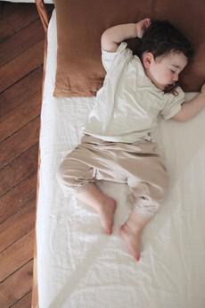 Linen crib sheet via AmourLinen