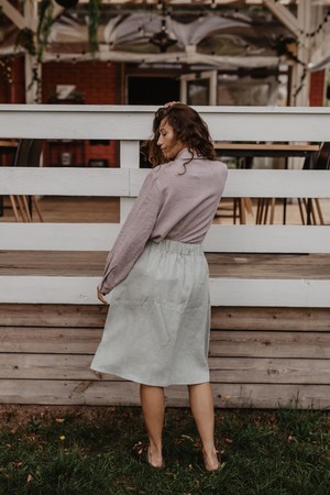 DAISY skirt in Cream from AmourLinen