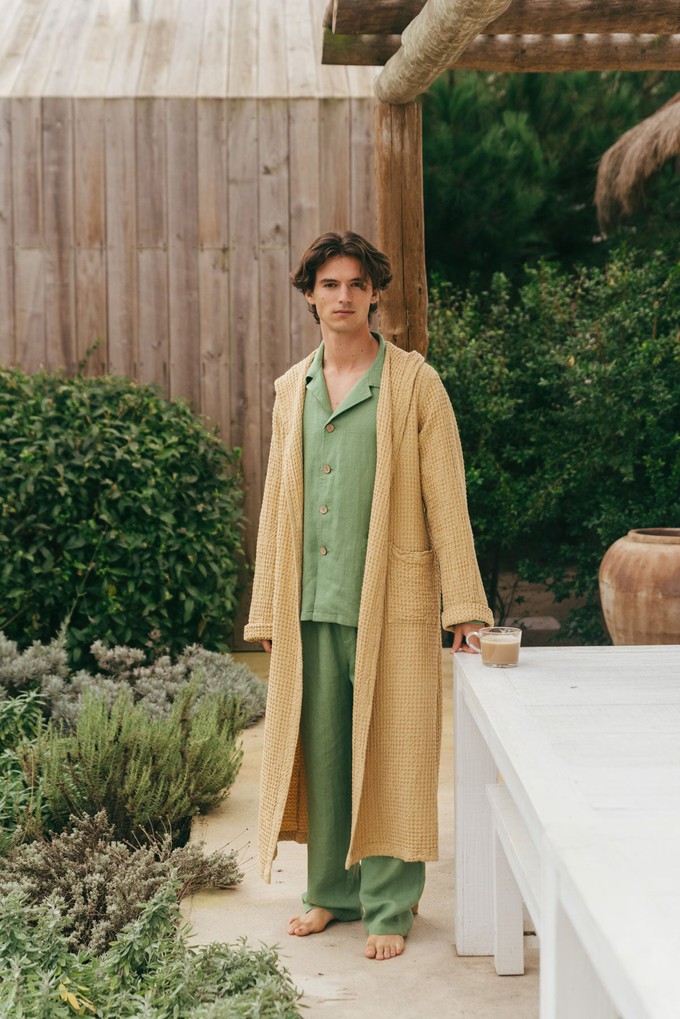Waffle men's bathrobe | ARCHIVE SALE from AmourLinen