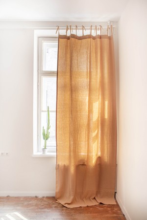 Tie top linen curtain from AmourLinen