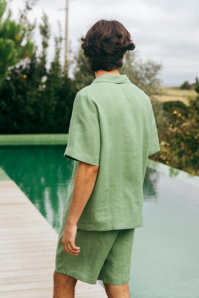 Loungewear set ASPEN in Matcha Green from AmourLinen
