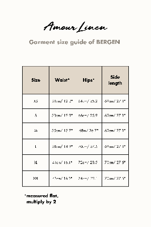 Bergen mid length linen skirt in Charcoal from AmourLinen