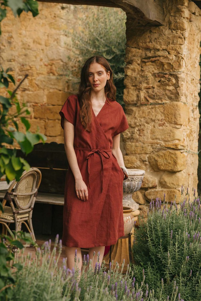 ROME Wrap Dress from AmourLinen