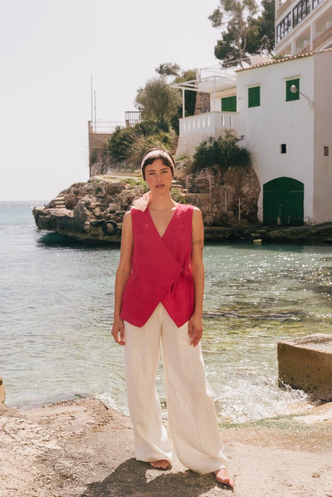 BLANCA top in Viva Magenta from AmourLinen