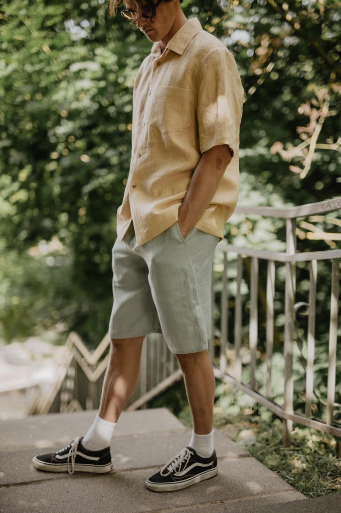 HERMES shorts in Sage Green from AmourLinen