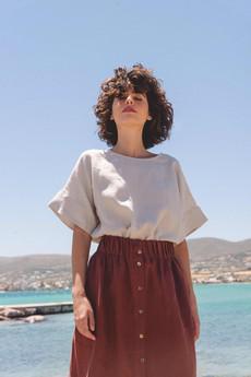 PORTO top in Cream via AmourLinen