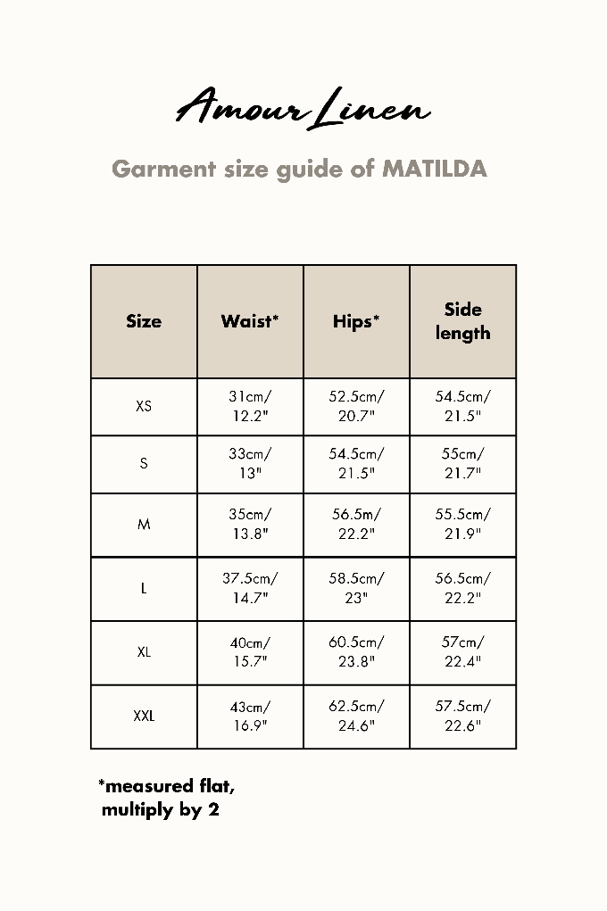 MATILDA shorts in Rosy Brown from AmourLinen