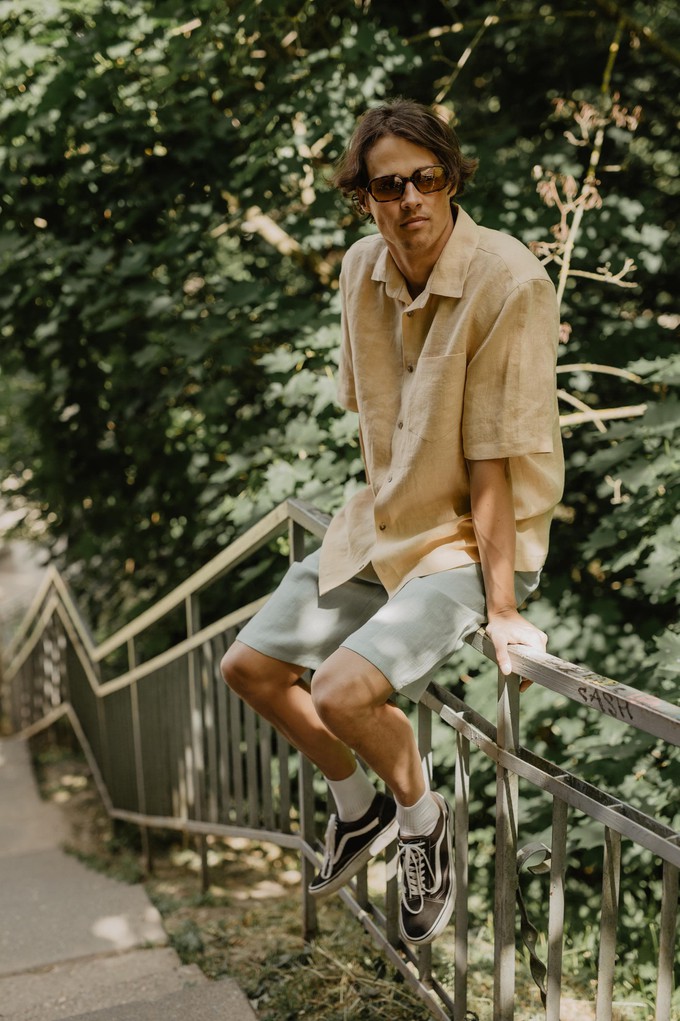 HERMES shorts in Sage Green from AmourLinen