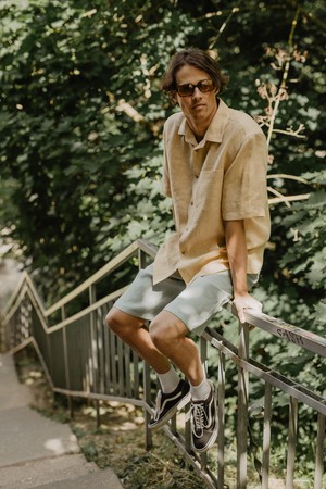 HERMES shorts in Sage Green from AmourLinen