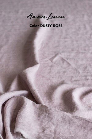 HAZEL dress in Dusty Rose | sale from AmourLinen