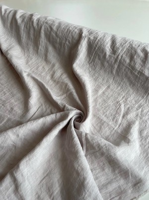 Cream 95" / 240 cm linen fabric from AmourLinen