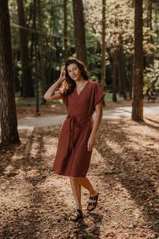 ROME dress in Terracotta via AmourLinen