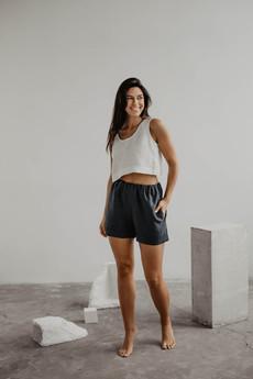 Linen shorts MIA XS Terracotta via AmourLinen