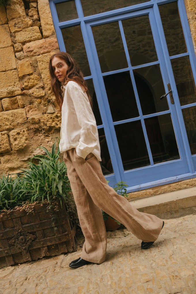 Nordkapp classic linen shirt in White from AmourLinen