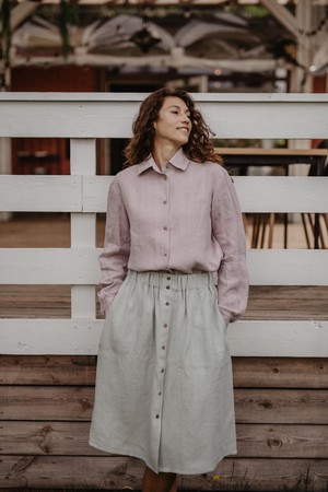 DAISY skirt in Cream from AmourLinen