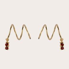 Rumi garnet earrings via Ana Dyla