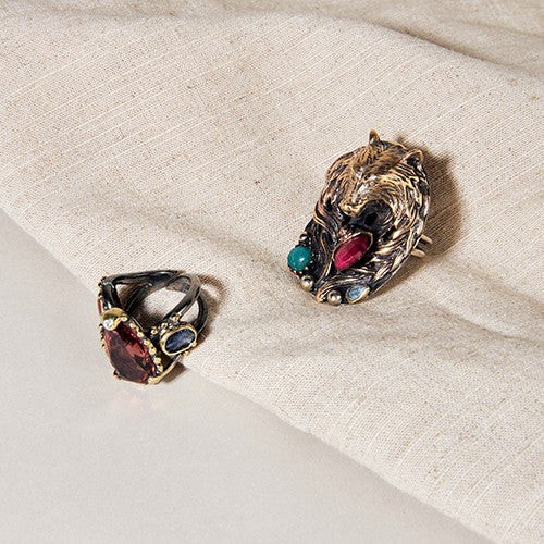 Gemstone splash ring from Ana Dyla