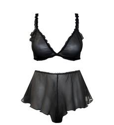 Daze Black Silk Flare Set via Anekdot