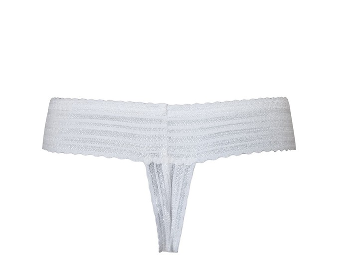 White Staple Seamless Thong from Anekdot