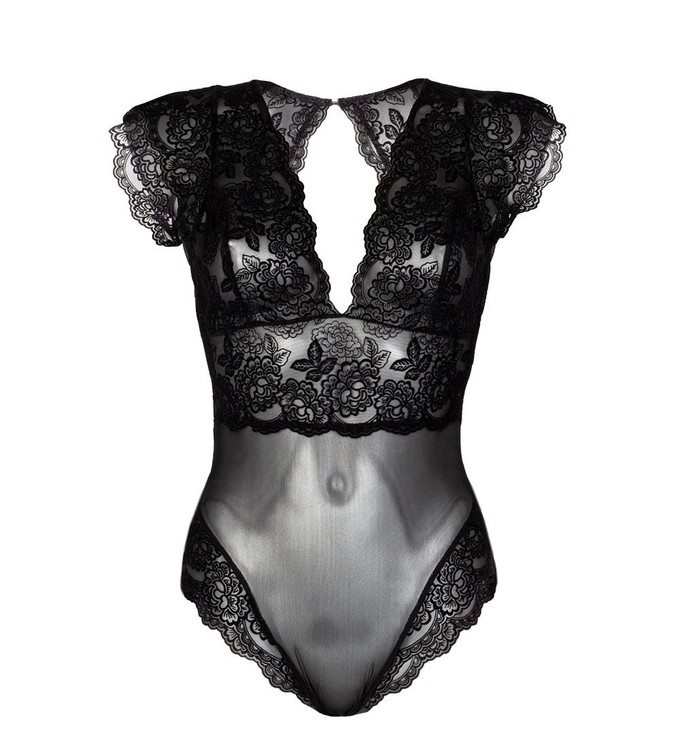 Amara Black Velvet Bodysuit from Anekdot