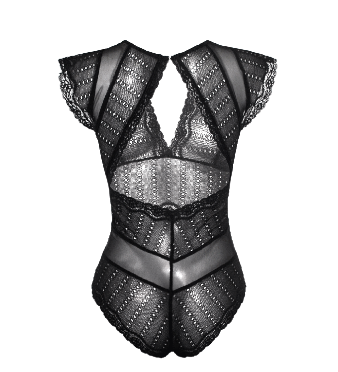 Amara Black Eyelet Bodysuit from Anekdot Amara Black Eyelet Bodysuit from Anekdot